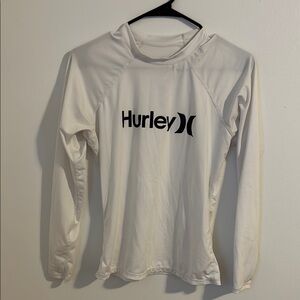 Hurley White SPF 50+ Long Sleeve Sunshirt